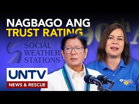 Net trust kay Pangulong Marcos Jr. bumaba sa -3%; trust rating ni VP Sara, tumaas sa 31% - SWS