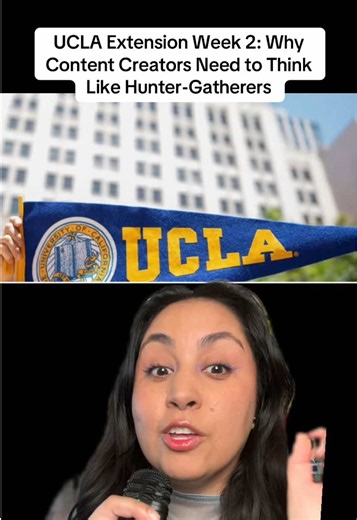 UCLA Extension Week 2 was all about understanding short-form video through media theory, algorithms, and the hunter-gatherer mind. Our classroom is inside a gutted floor of the historic Trust Building in downtown LA, which honestly feels perfect for a class about new media, old systems, and how technology changes the way we see, create, and participate. This week, Avatar Austin and I introduced students to one of the biggest ideas behind the class: to understand TikTok, Reels, YouTube Shorts, an