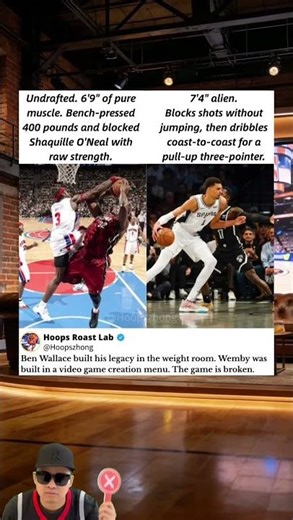 Ben Wallace vs Victor Wembanyama: The Alien Invasion 👽 #nba #basketball