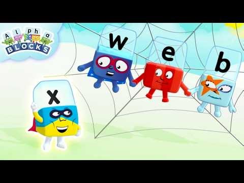 Alphablock X Rescues the Alphamortals 🦸 | Learn to Read and Spell for Kids | Alphablocks