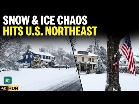 Snow & Ice Slam U.S. Northeast: Emergency Declarations, Travel Chaos After Holiday Rush | 4K | N18G