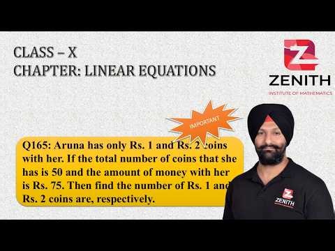 Auna has only Rs. 1 and Rs. 2 coins with her. If the total number of coins that she has is......Q165