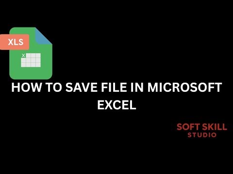How To Save File In Microsoft Excel