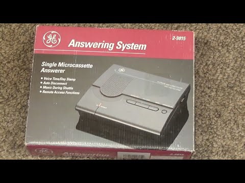 General Electric 2-9815 Single Microcassette Answerer with Music During Shuttle