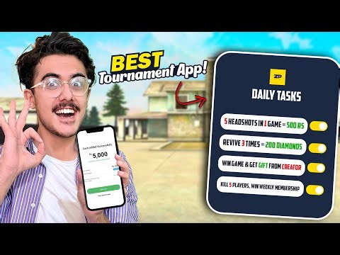 Win a Match & Get Gift from ANY Free Fire Creator 😱 | Best Tournament App Ever?