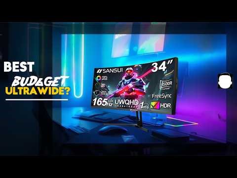 ✅SANSUI 34" Curved Gaming Monitor Review – 165Hz UWQHD Ultrawide Beast!