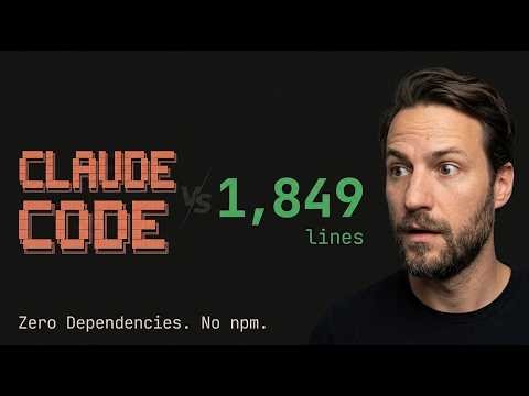 Claude Code vs 1,849 Lines (Zero Dependencies)