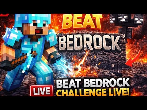 Minecraft Live 🔴 Beat Bedrock Challenge 😱
