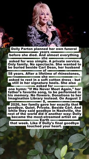 Dolly Parton’s Private Farewell: The Simple Wishes Behind Her Final Goodbye
