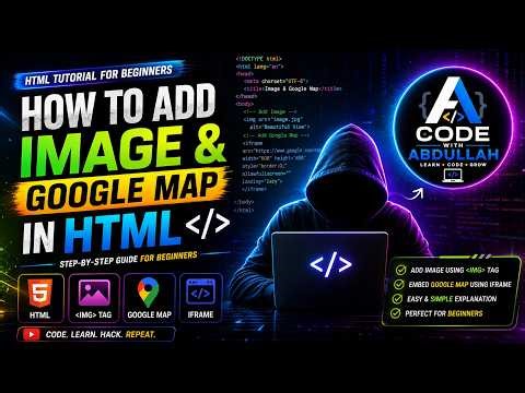 How to Add Image & Google Map in HTML (Step-by-Step) | VS Code Tutorial