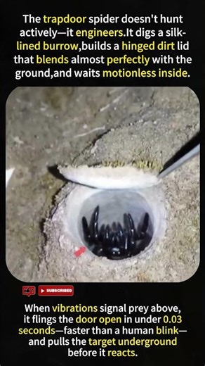 Trapdoor Spider: The Master Architect Hunter #wildlifefacts #touchingtruestory #heartfeltstories