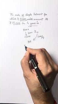 Rate Calculation | Mental Model #dailymathpractice #interestrate #matheducation