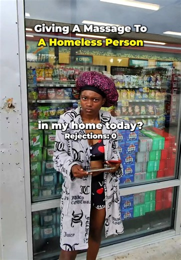 Giving A Massage To A Homeless Person | helping homeless