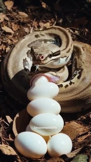 Real Python Egg Laying 🐍🥚 | Rare Wildlife Moment in 4K