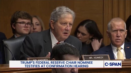 Senator Kennedy mocks Democrats' questions to Trump's Fed chair nominee: "Are you going to be the president's human sock puppet?"