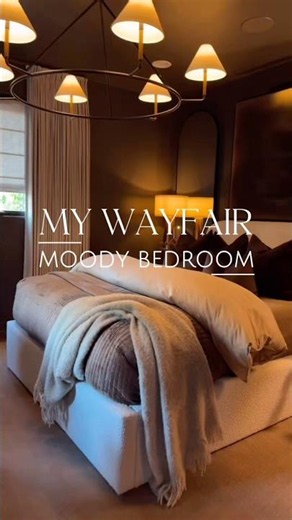 My Wayfair moody bedroom
