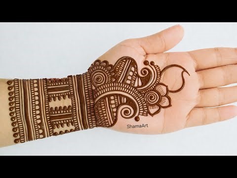 New stylish front hand mehndi design | Easy simple arabic mehndi | Mehndi ka design | mehndi