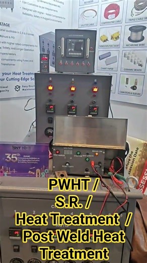 PWHT Setup Display | Stress Relieving Machine, Heating Pad & Thermocouple