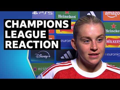 Alessia Russo, Olivia Smith & Leah Williamson react | Women's Champions League | BBC Sport