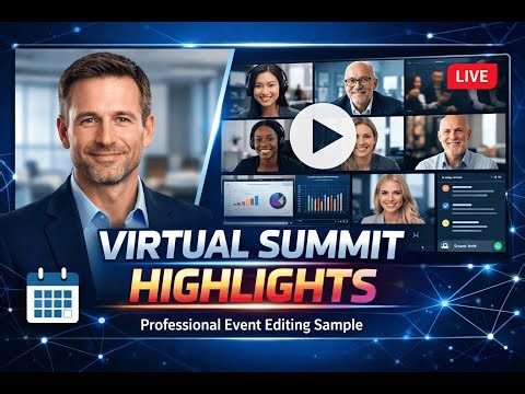 Virtual Summit Highlight Reel | Corporate Event Video Editing Sample