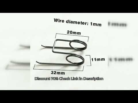 10PCS Double Torsion spring 1.0MM wire Diameter 11mm outside D strong torsional spring
