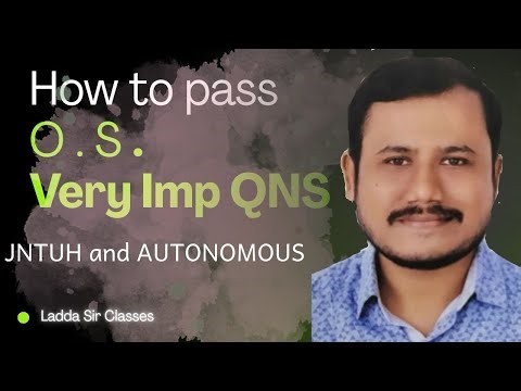 How To Pass Operating System | Unit Wise Important Questions | Ladda sir Classes