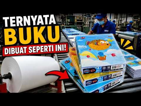 Ternyata Buku Dibuat Seperti Ini! #teknologiproduksi #buku #bukusidu #bukutulis #pembuatanbuku