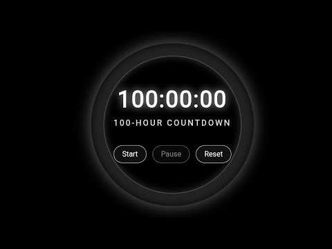 10 Hour Study Timer ⏳ White Minimal Circle Countdown | Black Screen Focus Timer | No Music | Part 13