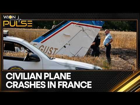 France Plane Crash: Civilian Plane Carrying 11 Skydivers Crashes in Tomblaine | WION Pulse