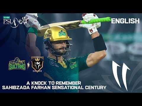 Sahibzada Farhan Unbeaten 106 Runs 💯| Multan Sultans vs Hyderabad Kingsmen | HBL PSL 11 | MZB1K