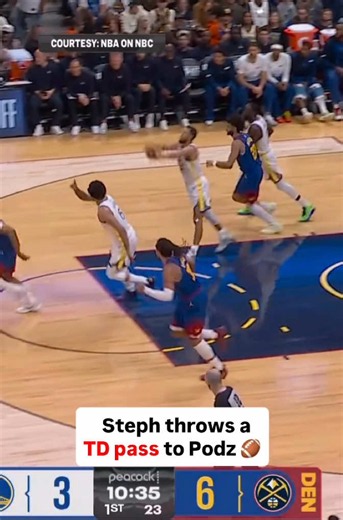 Steph is better than your favorite QB 😤 #warriors #nba #nbahighlights #stephcurry #basketball player