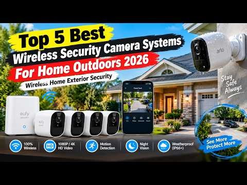 Top 5 Best Wireless Security Cameras Systems For Home Outdoors 2026 | Wireless Home Exterior Securit