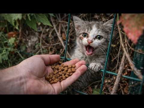 A Starving Kitten Was Crying for Days… Until Someone Finally Found Him. Subtitles!