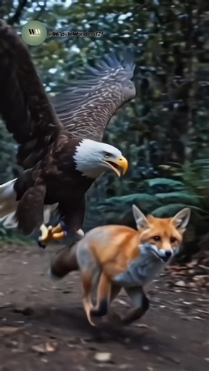 Predator vs. Predator: When an Eagle Hunts a Fox
