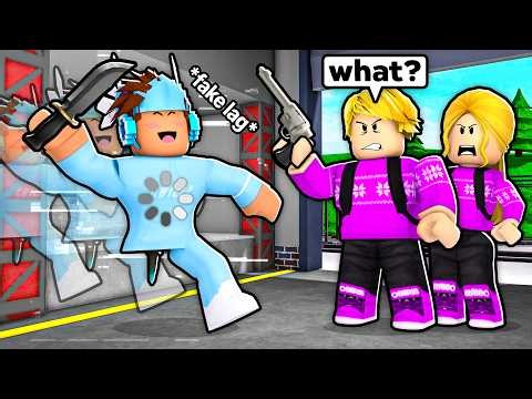 FAKE LAG Trolling TEAMERS In MM2 VOICE CHAT...