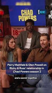 Perry Mattfeld & Glen Powell on Ricky and Russ' relationship in "Chad Powers" season 2.