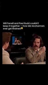 The fact that Anchorman exists at all is a miracle 😂 Will Ferrell and Paul Rudd are absolute menaces