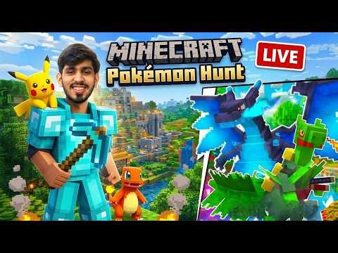🔴Brock ke sath GYM Match Minecraft Pixelmon LIVE ⚡ Can I Catch a LEGENDARY?!