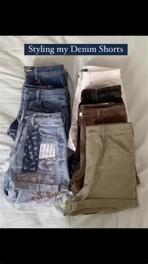 Denim Shorts for Summer ☀️ #summerfashiontrends #stylereel #cutefashion #outfitinspiration