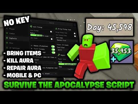 Survive The Apocalypse Script NO KEY – Bring Items, Kill Aura, & Aimbot! (Mobile & PC)