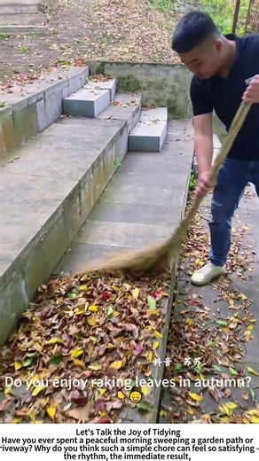 Falling Leaves Sweep – Keeping Stone Steps Tidy 🍂🧹