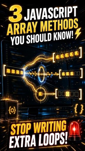 3 JavaScript Array Methods Every Beginner Should Know! ⚡ #shorts