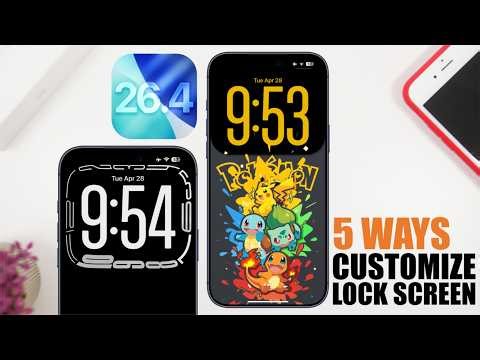 iOS 26.4 - 5 Ways To CUSTOMIZE The Lock Screen !