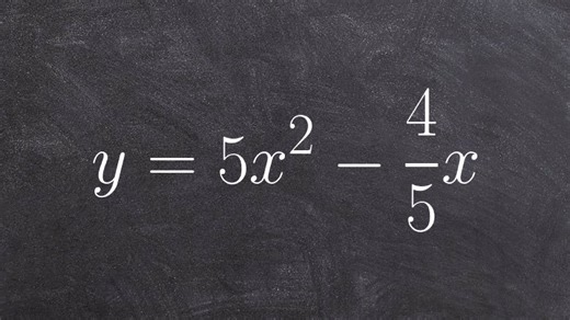 Solve a quadratic by factoring out GCF