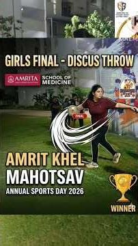 Amrit Khel Mahotsav 2026 | Girls Discus Throw Final - Epic Finish! 🏆