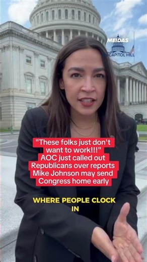 AOC BLASTS GOP Over Plan to Recess Early: "THESE FOLKS JUST DON'T WANT TO WORK!!!"