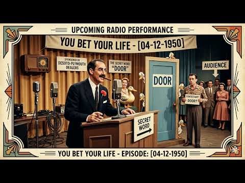 You Bet Your Life (04-12-1950) Secret Word “Door” | Groucho Marx Classic Radio Show