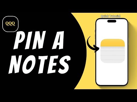 How to Pin Notes To Top On Notes App ?