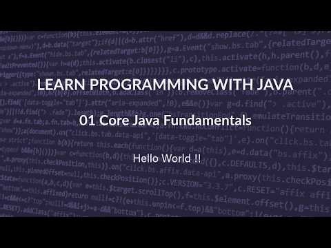 Java Learning 01 - Hello world