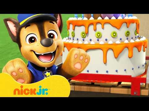 PAW Patrol Yummy Cake Adventures & Rescues! 🎂 w/ Chase | 10 Minutes | Nick Jr.